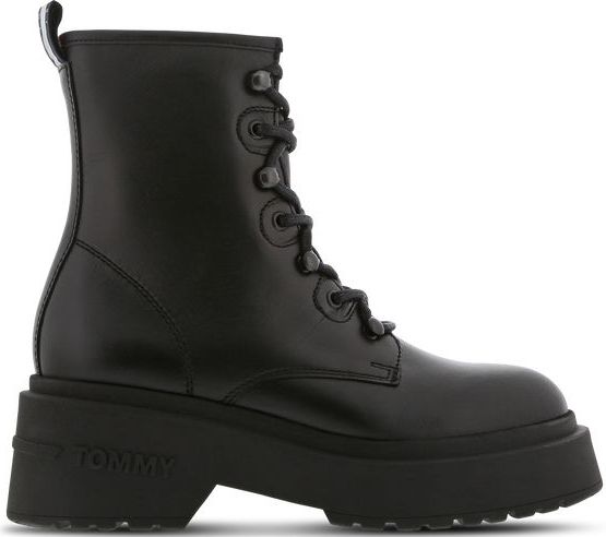 Tommy Jeans - Lace Up - Schoenen - Zwart - Leer