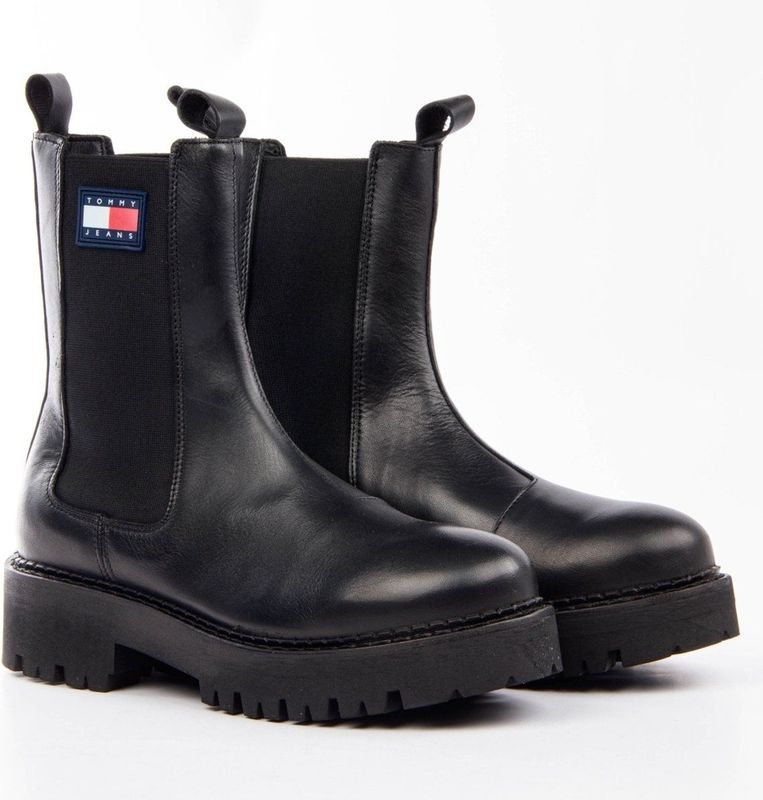 Tommy Jeans - Tjw Urban Chelsea En0en02298 - Enkellaarsjes - Zwart - Kunstleer