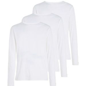 Tommy Hilfiger L/S T-shirts voor heren, Wit (wit/wit/wit), XXL