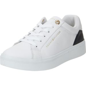 Tommy Hilfiger ELEVATED ESSENTIAL COURT SNEAKER Plateausneaker mit Kontrastbesatz an der Ferse, Freizeitschuh, Halbschuh, Schnürschuh