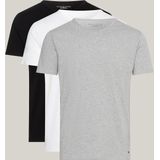 Tommy Hilfiger - Stretch T-Shirt 3-pak - Katoen - Elastisch - Crew