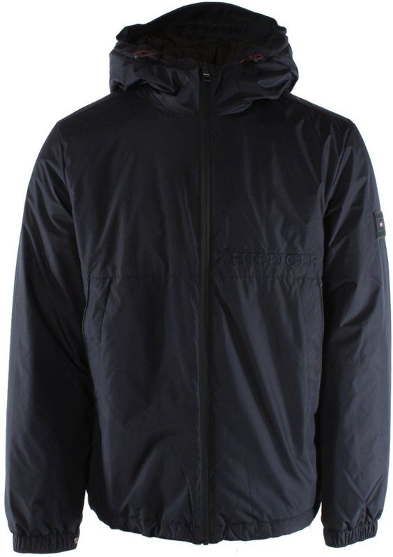 Tommy Hilfiger - MW0mw 33740 - Leren Jas - Lichtblauw - 100% Polyester