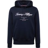 Sweatshirt - Capuchon - Geribd Ceintuurtje - Kangaroo Zak - Sweatstof - Logoprint