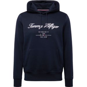 Sweatshirt - Capuchon - Geribd Ceintuurtje - Kangaroo Zak - Sweatstof - Logoprint