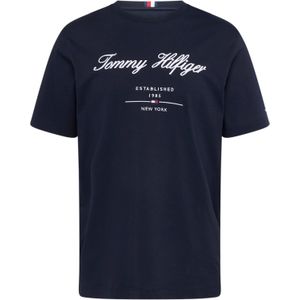 TOMMY HILFIGER Shirt  donkerblauw / rood / wit
