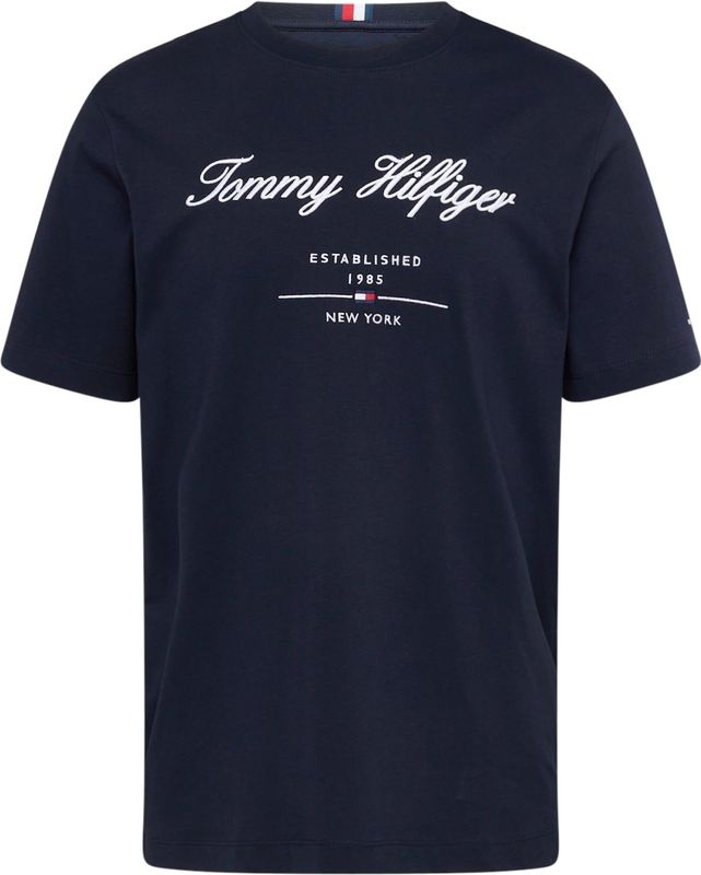 TOMMY HILFIGER Shirt  donkerblauw / rood / wit