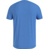 Tommy Hilfiger - Tommy Logo Tee - Heren T-shirt - Middenblauw - Korte Mouw