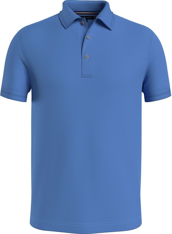 Tommy Hilfiger - Dc Es Mercerized Polo Slim - Poloshirt - Middenblauw
