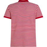 Tommy Hilfiger 1985 Regular Polo - heren poloshirt - rood-wit gestreept