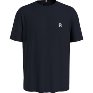 Tommy Hilfiger Monogram Tee - heren T-shirt korte mouw O-hals - donkerblauw