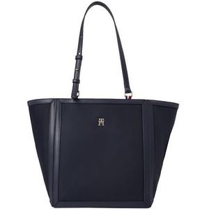 Tommy Hilfiger - Tote Bag - Blauw - Polyester - Verstelbare Hengsels