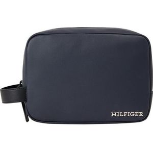 Tommy Hilfiger Th Pique toilettas voor heren, blauw, één maat, Space Blue, One Size, TH PIQUE toilettas, Ruimte Blauw, TH PIQUE toilettas