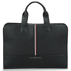 Laptop tas Central TOMMY HILFIGER. Polyurethaan materiaal. Maten één maat. Zwart kleur