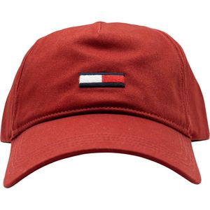 Tommy Hilfiger TJM Elongated Flag Cap Heren - Magma Red - One Size