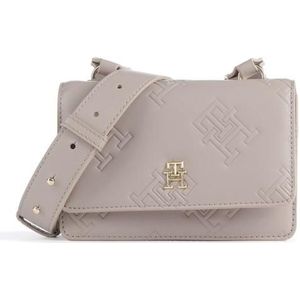 Tommy Hilfiger TH Refined Schoudertas 18 cm smooth taupe