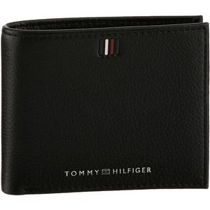 Tommy Hilfiger, Accessoires, Heren, Zwart, ONE Size, Leer, Heren Portemonnee uit de Lente/Zomer Collectie
