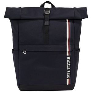 Tommy Hilfiger Heren TH MONOTYPE ROLLTOP Rugzak AM0AM11792, Blauw (Space Blue), OS, Blauw (Space Blue), One Size