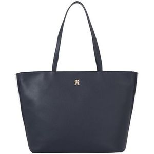 Tommy Hilfiger Dames Sth Essential Sc Tote Corp Tote, blauw, één maat, Space Blue, One Size, TH ESSENTIAL SC TOTE CORP, Ruimte Blauw, TH ESSENTIAL SC TOTE CORP