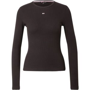 Tommy Jeans - Basic Top - Zwart - Katoen - Slim Fit