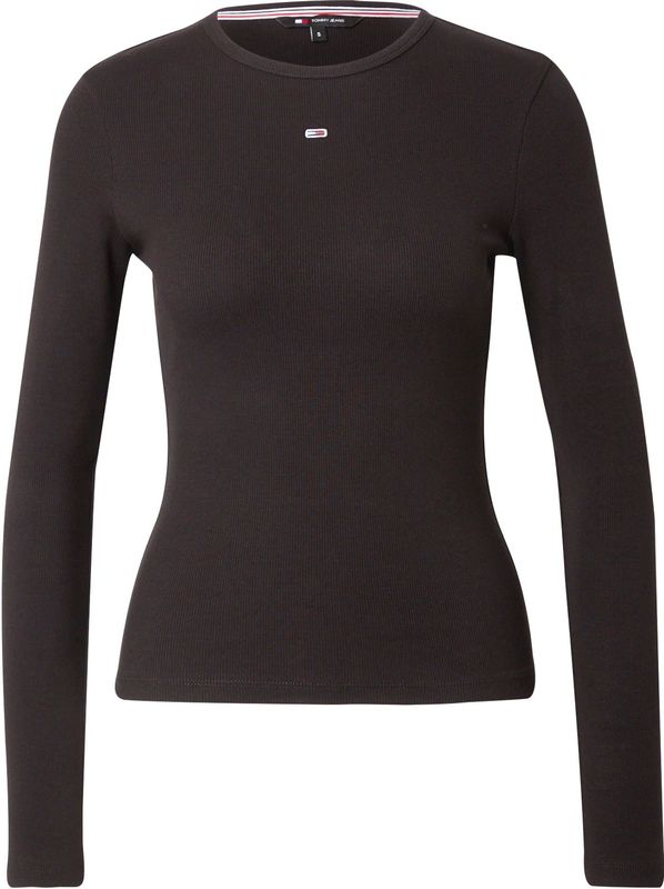 Tommy Jeans - Basic Top - Zwart - Katoen - Slim Fit