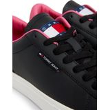 Tommy Jeans Dames Tjw Cupsole Sneaker Ess, Zwart Roze Alert, 37 EU