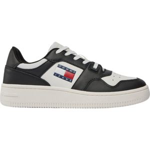 Tommy Hilfiger TJW Retro Basket Essential Sneakers - Zwart / Ecru - Maat 40