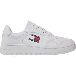 Tommy Jeans leren sneakers wit