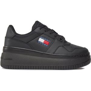 Tommy Hilfiger - EN0EN02506 - Retro Sportschoenen - Zwart - Leer