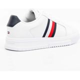 Bedrukte Leren Sneakers Met Rubberen Zool