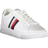 Bedrukte Leren Sneakers Met Rubberen Zool