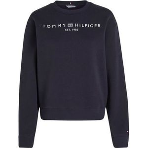Tommy Hilfiger Vrouwen CRV Mdrn Reg Corp Logo Swtshrt Sweatshirts, woestijn hemel, 72