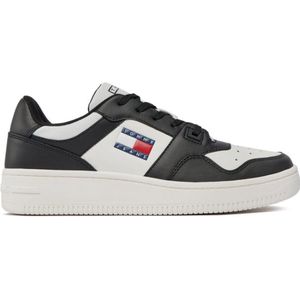 Tommy Hilfiger TJM Retro Basket Essential Sneakers Heren - Zwart/Ecru - Maat 43