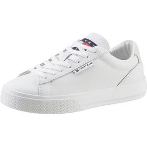 Tommy Jeans leren sneakers wit