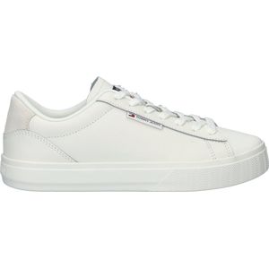 TOMMY JEANS TJW CUPSOLE SNEAKER - Ecru - Veterschoen - Plateauhak