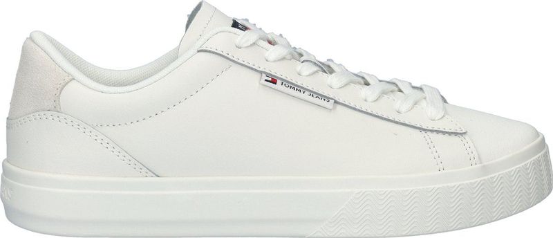 TOMMY JEANS TJW CUPSOLE SNEAKER - Ecru - Veterschoen - Plateauhak
