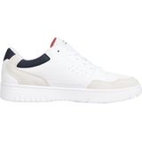Tommy Hilfiger - Witte Leren Sneaker - Heren Sportschoenen - Leer