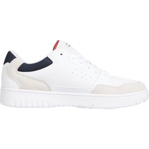 Tommy Hilfiger - Witte Leren Sneaker - Heren Sportschoenen - Leer