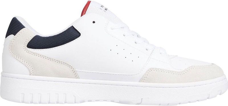Tommy Hilfiger - Witte Leren Sneaker - Heren Sportschoenen - Leer