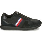 Tommy Hilfiger Heren Runner Evo Mix Ess Sneaker, Zwart, 42 EU