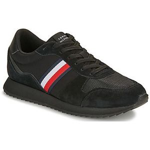 Tommy Hilfiger Heren Runner Evo Mix Ess Fm0fm04886 Sneaker, Zwart, 40 EU