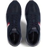 Tommy Hilfiger Heren Runner Evo Mix Ess Fm0fm04886 Sneaker, Blauwe Woestijnhemel, 40 EU