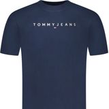 Tommy Hilfiger TJM Regular Linear Logo T-shirt - Heren - Dark Night Navy