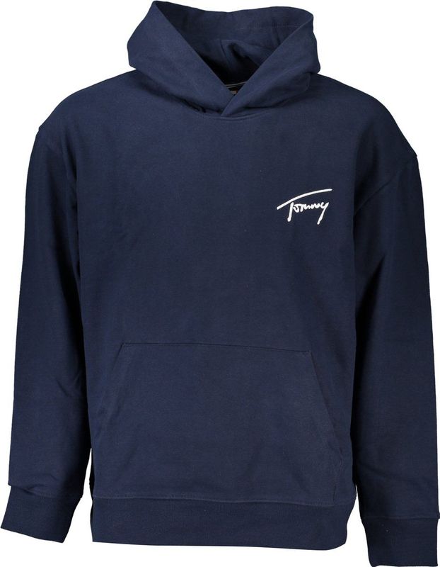 Tommy Jeans, Heren, Sweatshirts & Hoodies, Blauw, Maat: XS Katoen,