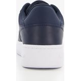 Tommy Hilfiger Retro Basket leren heren sneakers - Blauw - Uitneembare zool