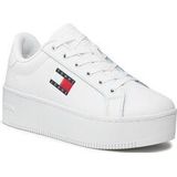 Tommy Jeans Tjw Flatform Cupsole Ess En0en02518 Cupsole-sneakers voor dames, Wit