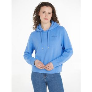 Tommy Hilfiger Dames Hoodie Logo, Blauw (Blauwe Spell), XXS