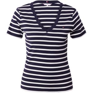 Tommy Hilfiger - WW0WW40584 - T-shirt - Wit - Katoen - Slim Fit