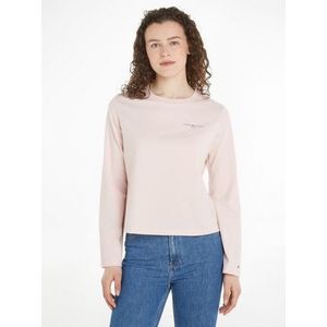 Tommy Hilfiger L/S gebreide tops voor dames, Roze (Whimsy Pink), XL
