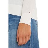 Tommy Hilfiger - WW0WW42049 - Pullover - Wit - Biologisch Katoen - Lange Mouwen