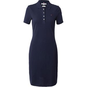Tommy Hilfiger - Polojurk - Donkerblauw - Katoen/Elastaan